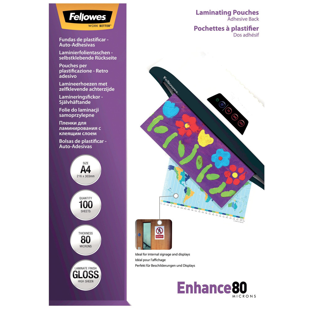 FELLOWES A4 LAM POUCH SAVE PK100