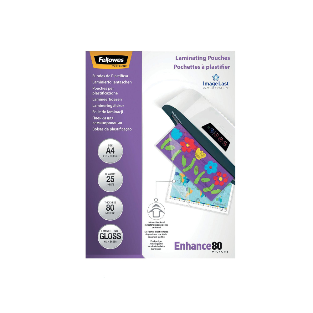 FELLOWES A4 LAM POUCH 160MIC PK25
