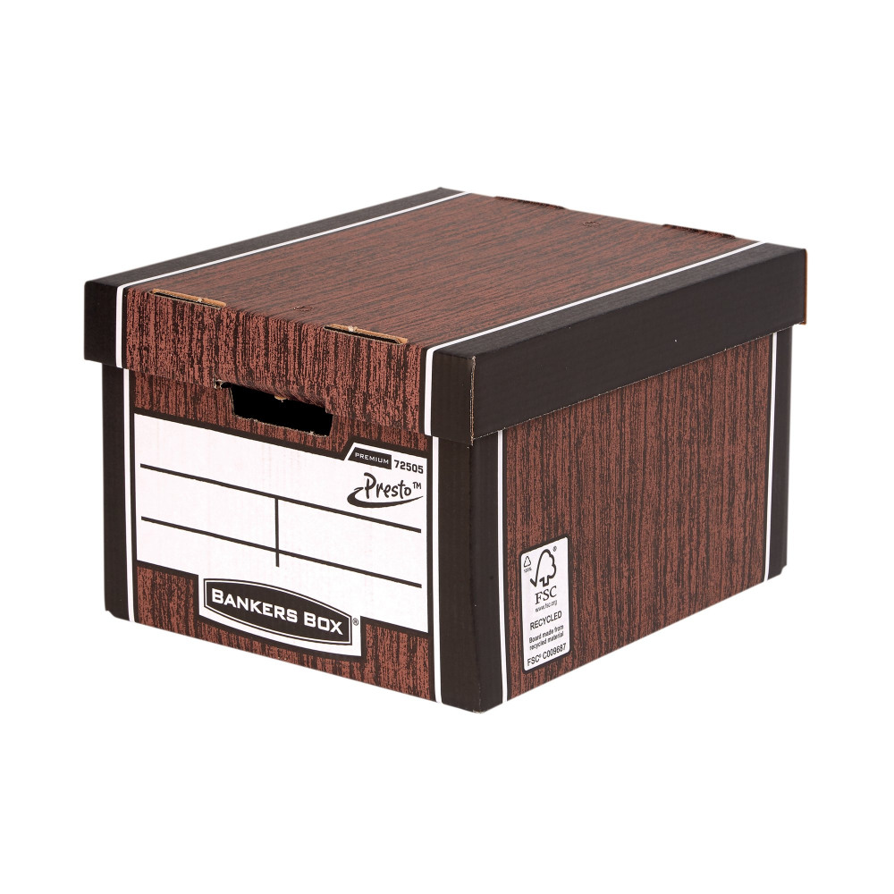 BANKERS BOX CLASSIC BOX W/GRAIN PK5