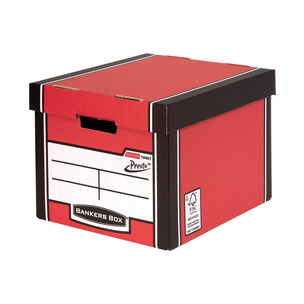 BANKERS BOX PREMIUM TALL BOX RED P5