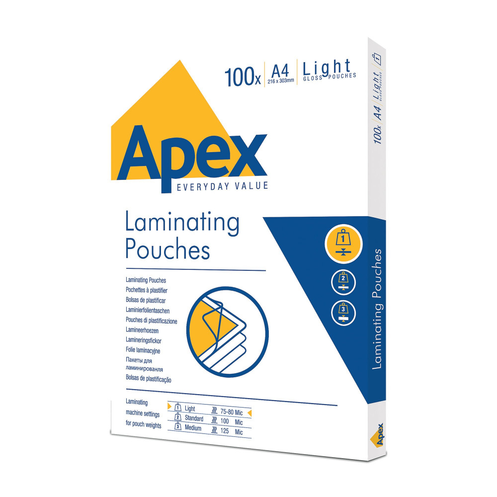 FELLOWES APEX A4 LAM POUCH PK100