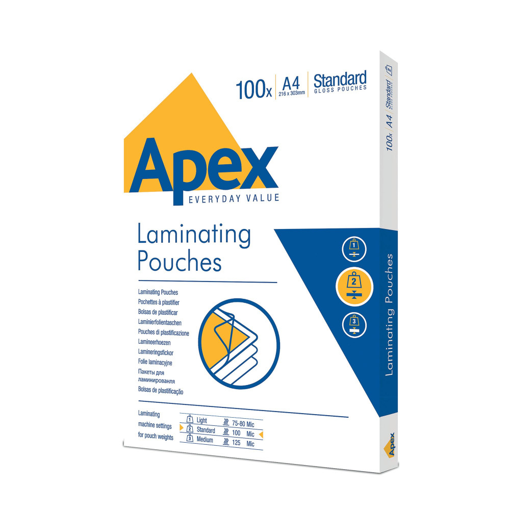 FELLOWES APEX A4 LAM POUCH PK100