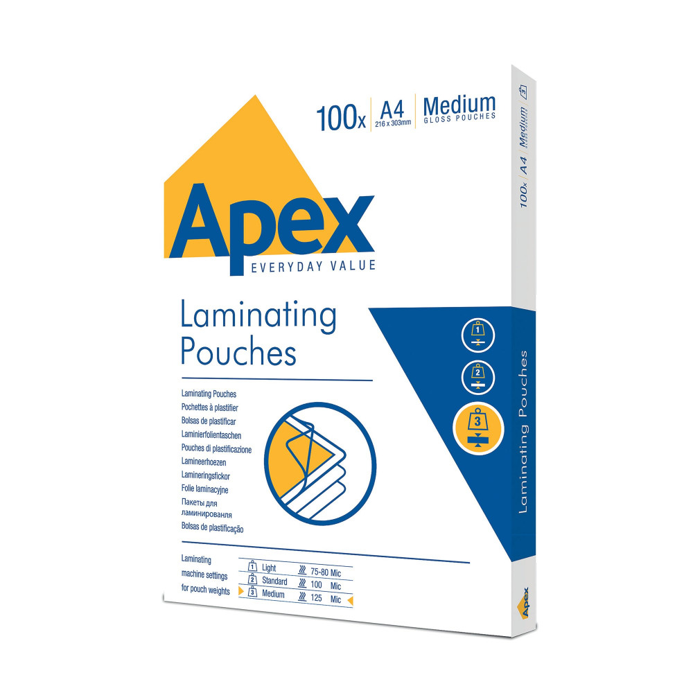 FELLOWES APEX A4 LAM POUCH PK100