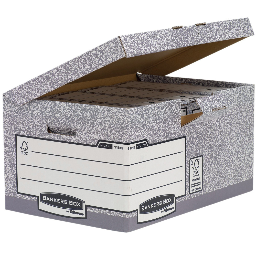FELLOWES FLIP TOP CONTAINER BX PK10