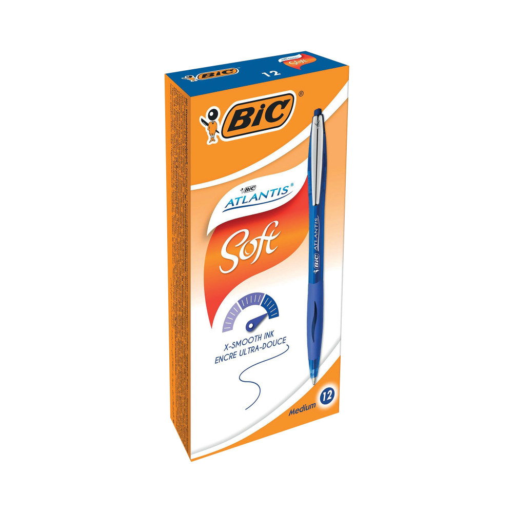 BIC ATLANTIS PREM 1.0MM BP BLU PK12