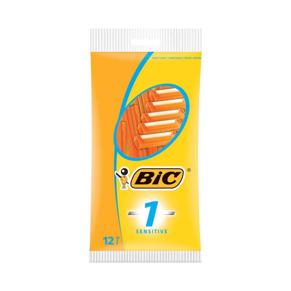 BIC 1 DISPOSABLE RAZOR SENS PK12