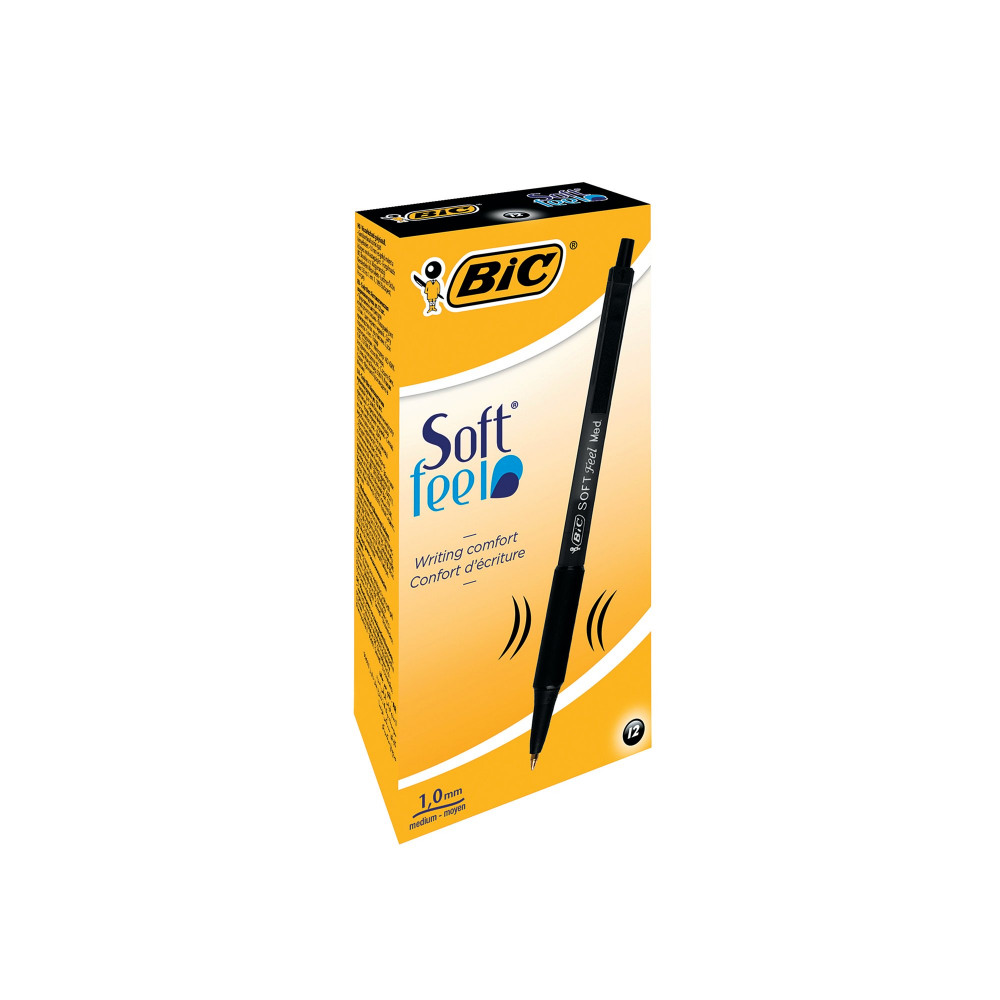 BIC CLICK RETRACT BALLPEN BLACK PK12
