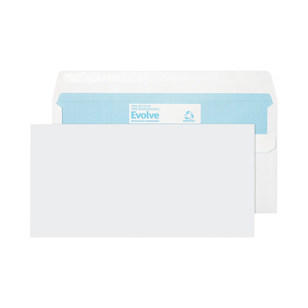EVOLVE ENV DL RECYC SS 90G WHT P1000