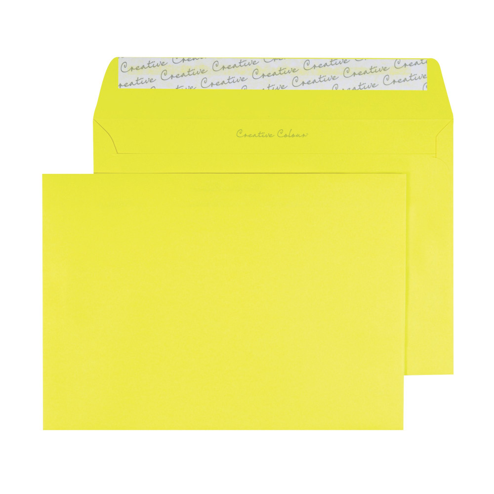 C5 WALLET P/S ENV 120GSM YELLOW P250