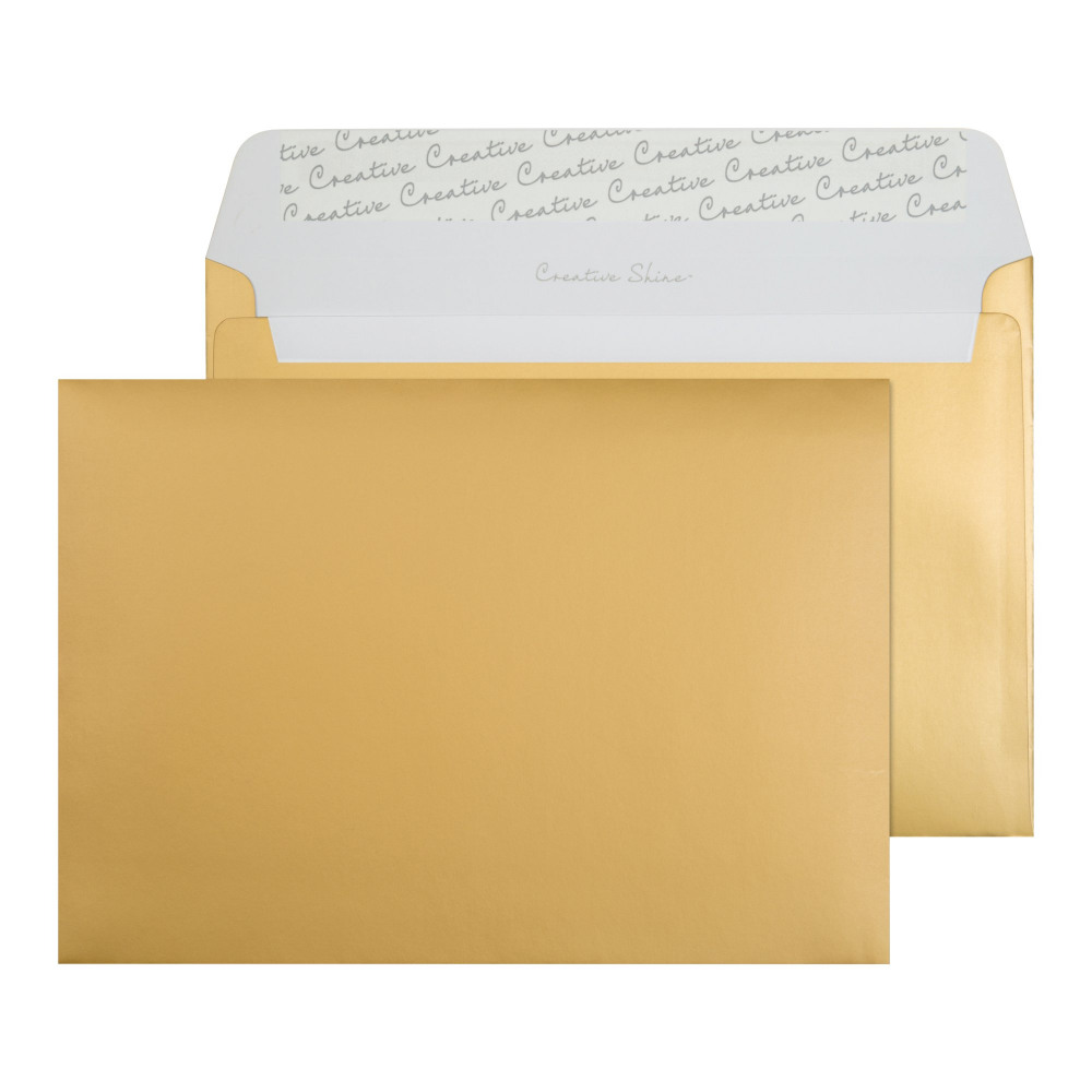 C5 WALLET P/S ENV 120GSM GOLD P250