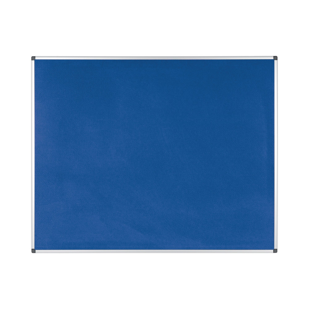 BI-OFFICE NOTICEBOARD 150X120CM BLUE