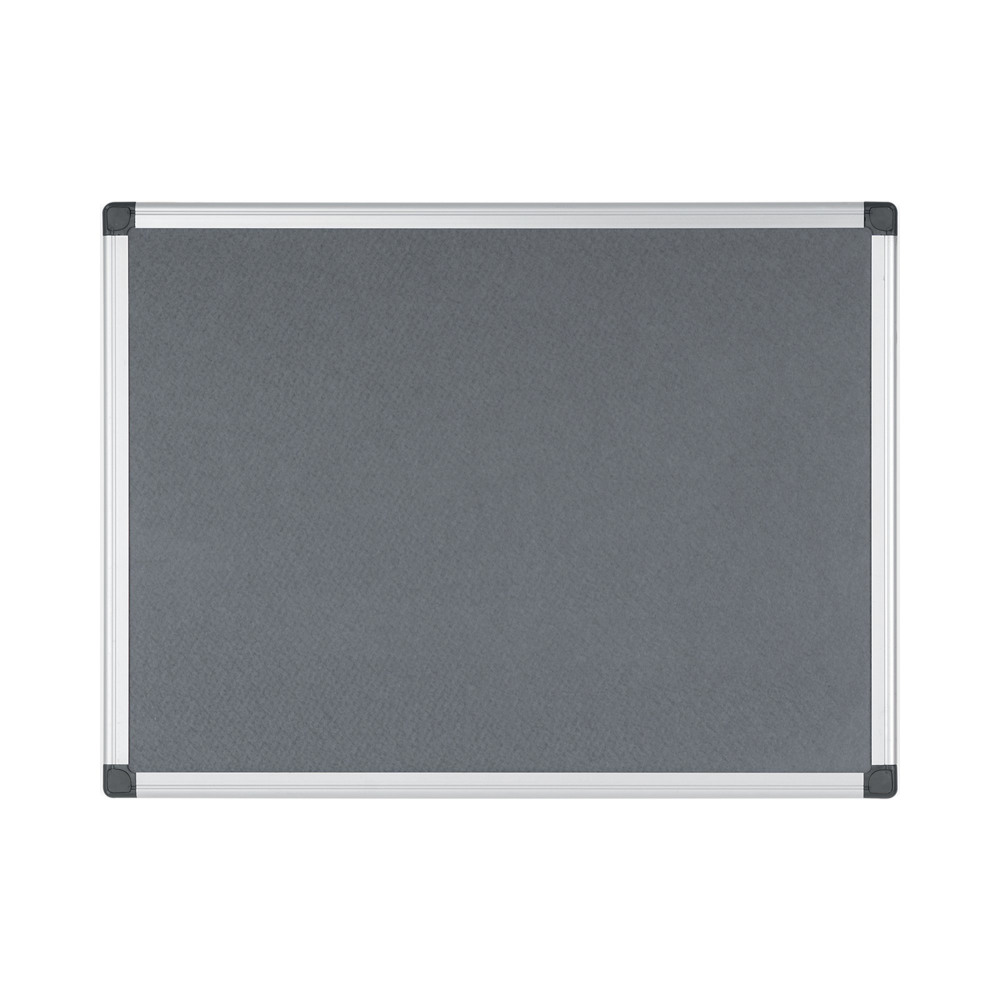 BI-OFFICE NOTICEBOARD 60X45CM GREY