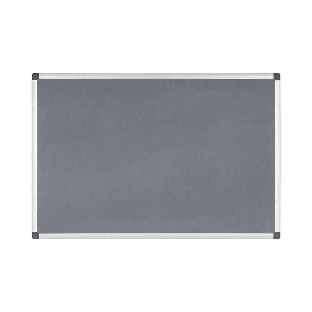 BI-OFFICE NOTICEBOARD 120X120CM GREY