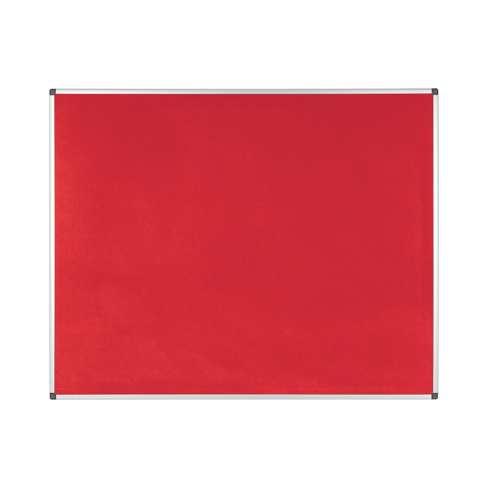 BI-OFFICE NOTICEBOARD 150X120CM RED