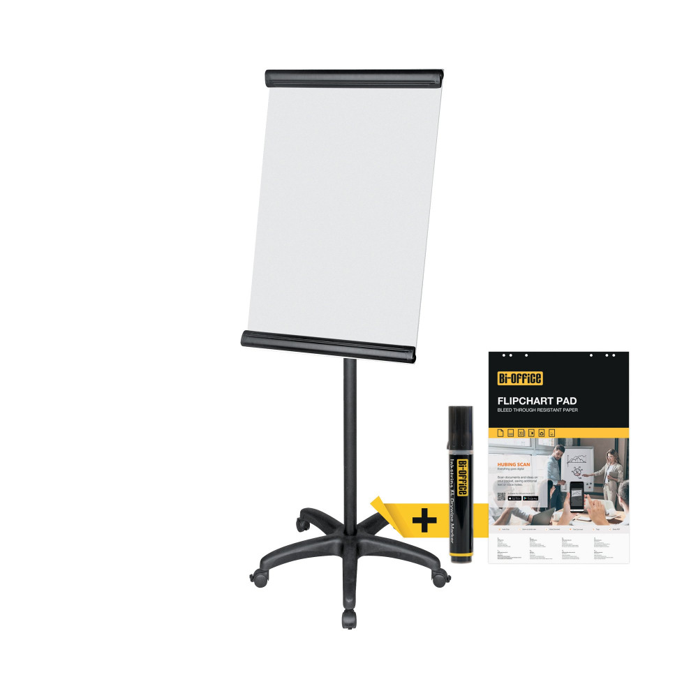 BI-OFFICE MOB FLIPCHRT EASEL 900X600