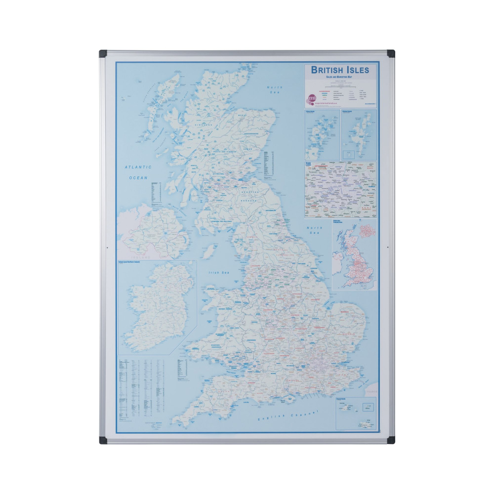MAYA MAGN BRITISH ISLES MAP 120X90