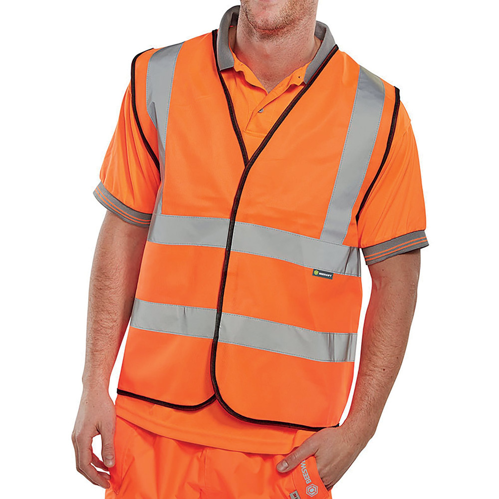 HI VIS WAISTCOAT APP G ORANGE M