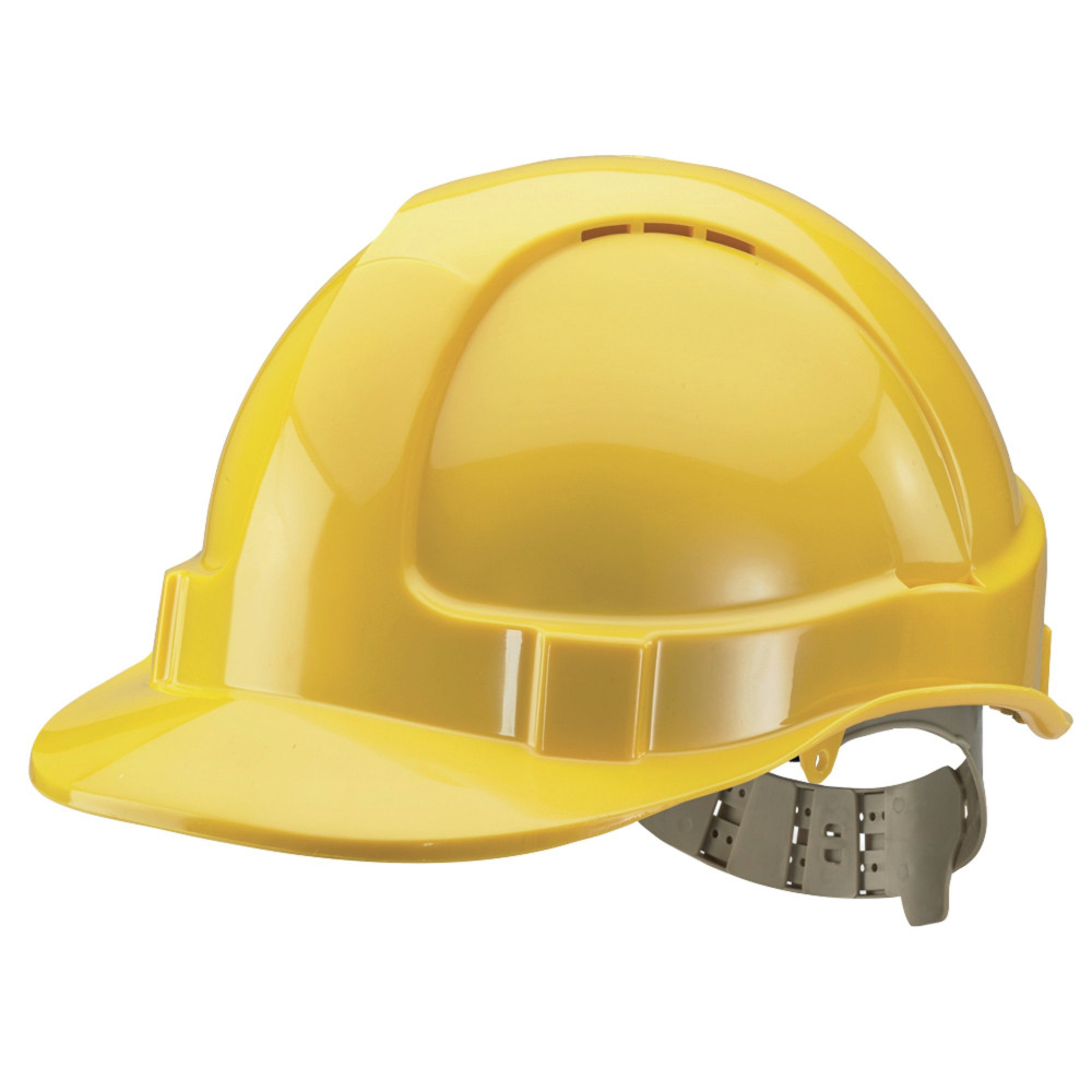 COMFORT VENTED SAFETY HELMET YELLOW