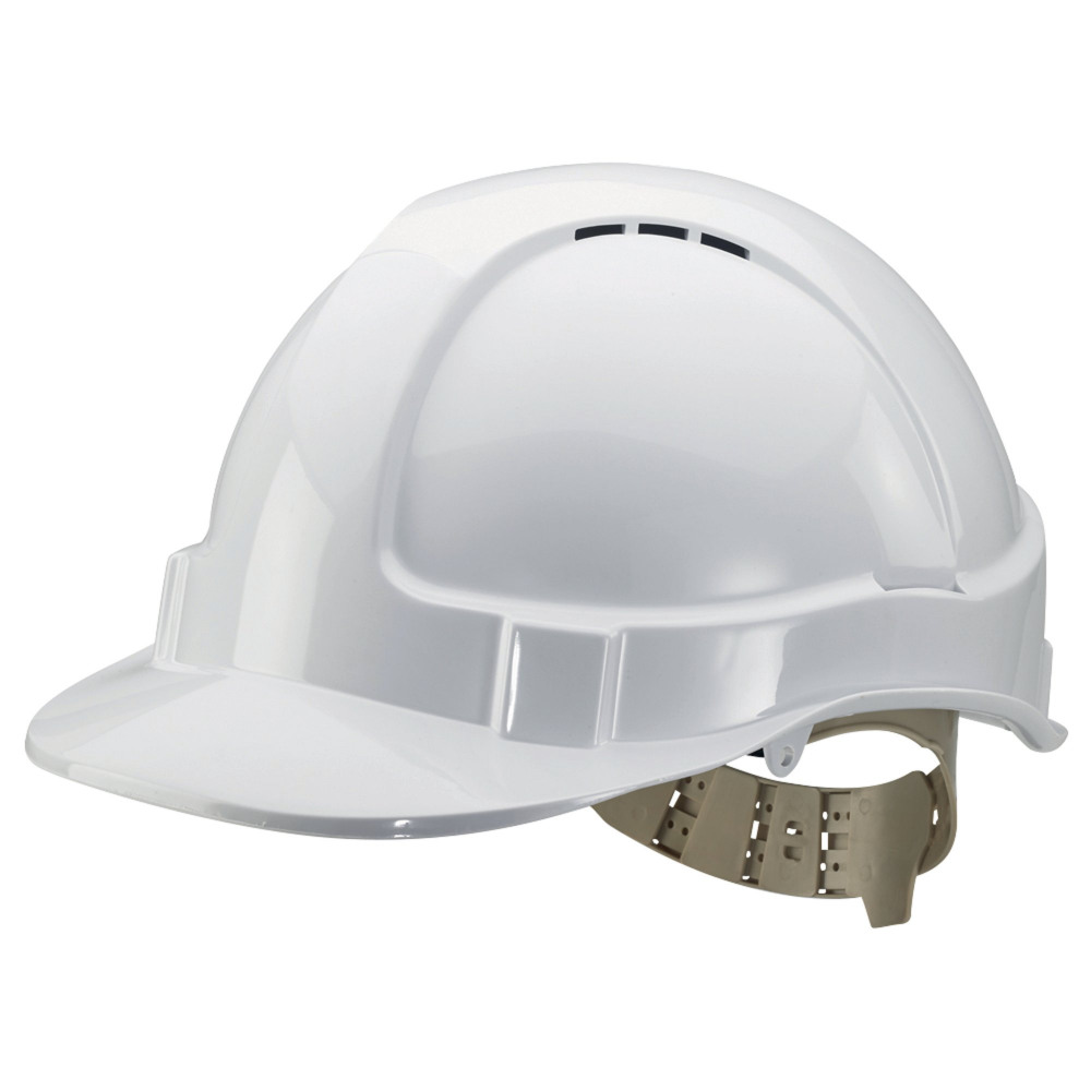COMFORT VENTED SAFETY HELMET WHITE
