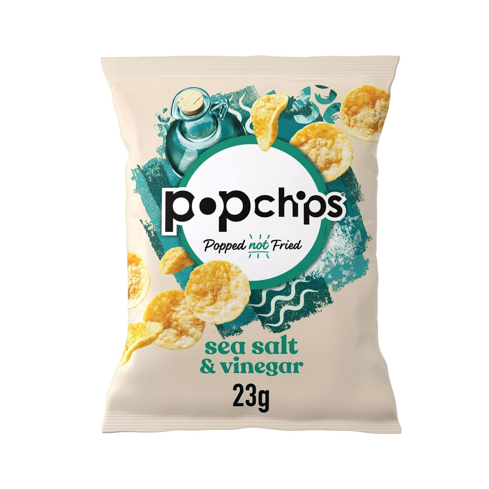 POPCHIPS SALT/VINEGAR CRISP 23G PK24
