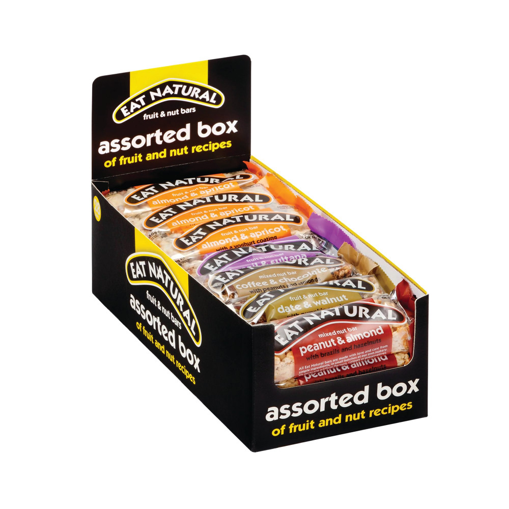 EAT NATURAL FRUIT/NUT BARS AST PK28