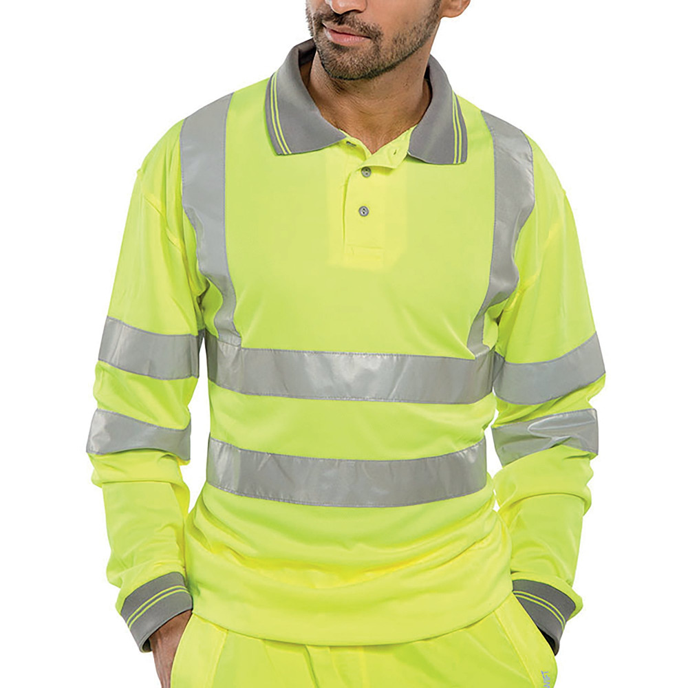 POLO SHIRT LNG SLEEVE SYELLOW M