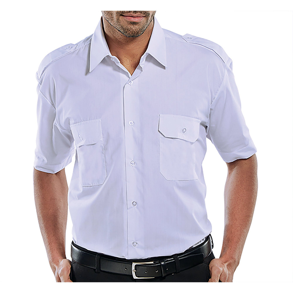 PILOT SHORT SLEEVE SHIRT WHITE 19