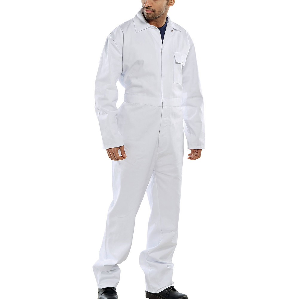 BEESWIFT BOILERSUIT CTN DRILL WHT 46