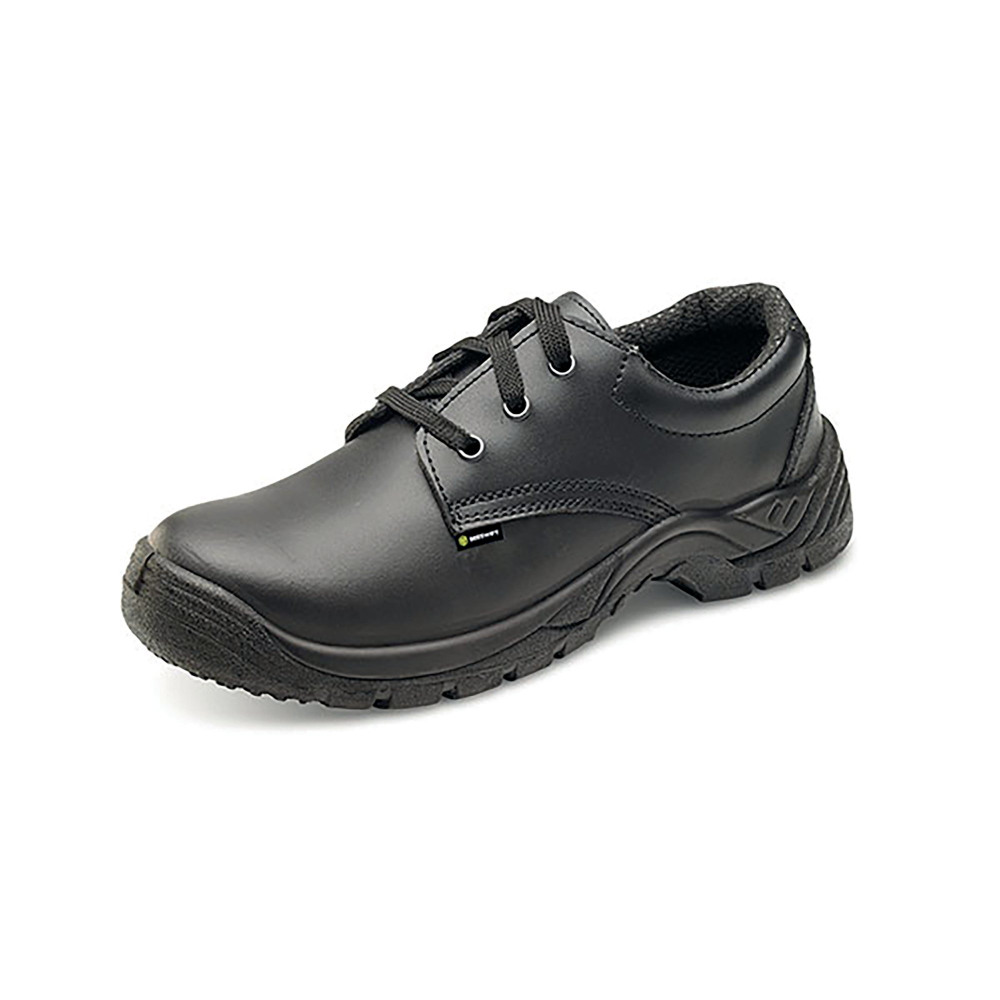 CLICK SMOOTH LTHR S1 SHOE 1PR BLK 10
