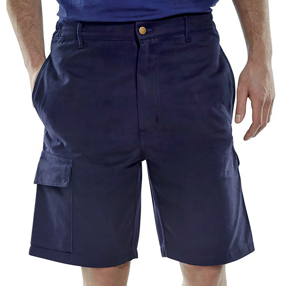 CARGO POCKET SHORTS NAVY BLUE 38