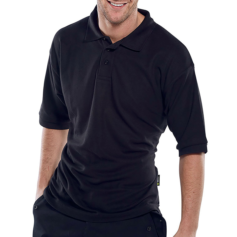 BEESWIFT CLICK POLO SHIRT BLACK 3XL