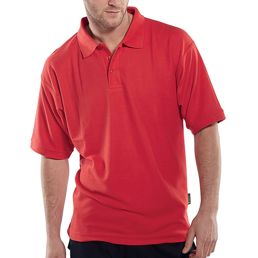 CLICK SHORT SLEEVE POLO RED 3XL