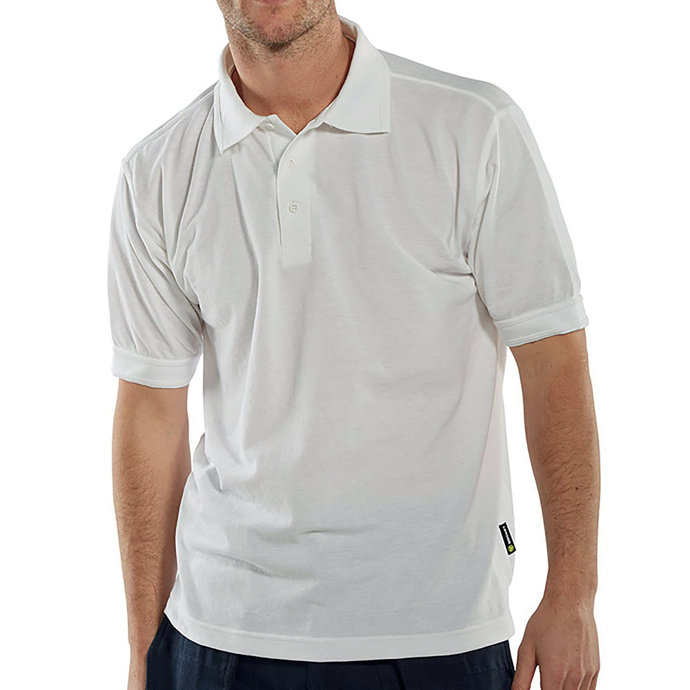 CLICK SHORT SLEEVE POLO WHITE XL