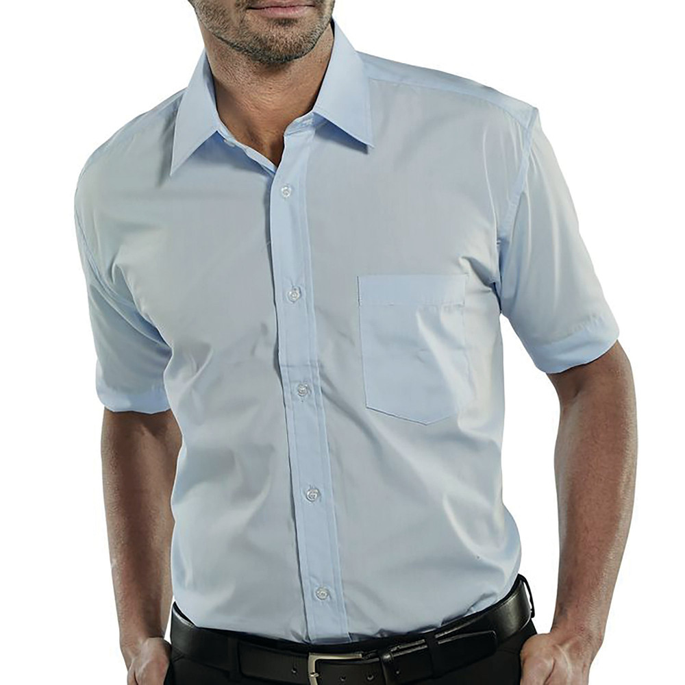 CLASSIC SHORT SLE SHIRT SKY BLU 15