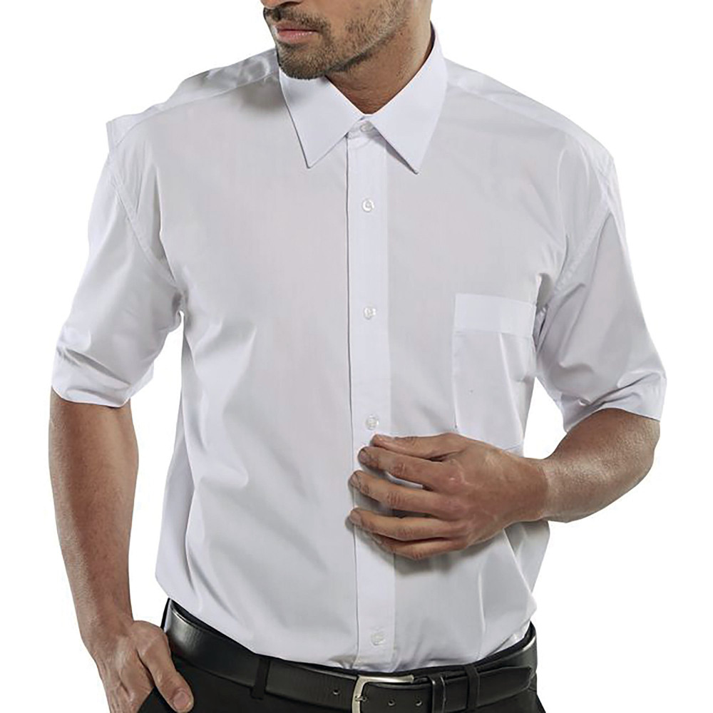 CLASSIC SHORT SLE SHIRT WHITE 16