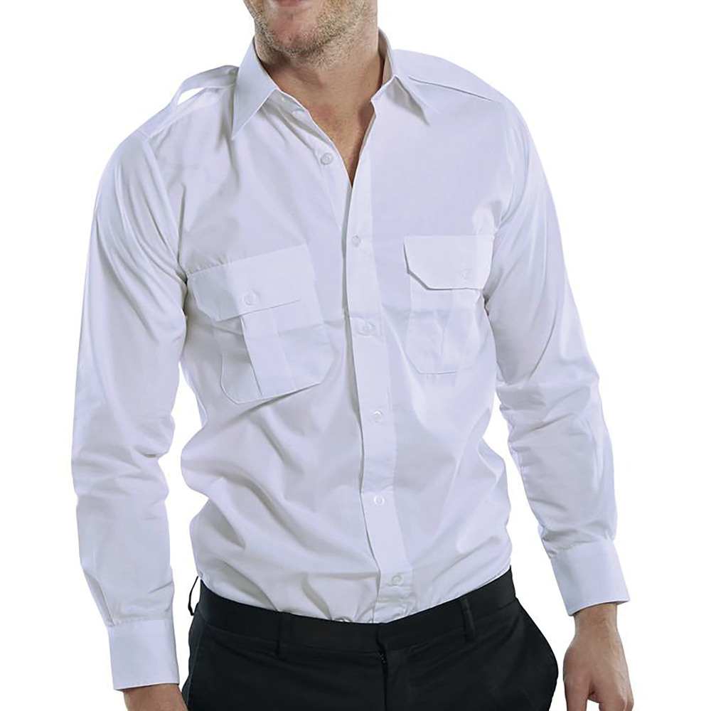PILOT LONG SLEEVE SHIRT WHITE 18