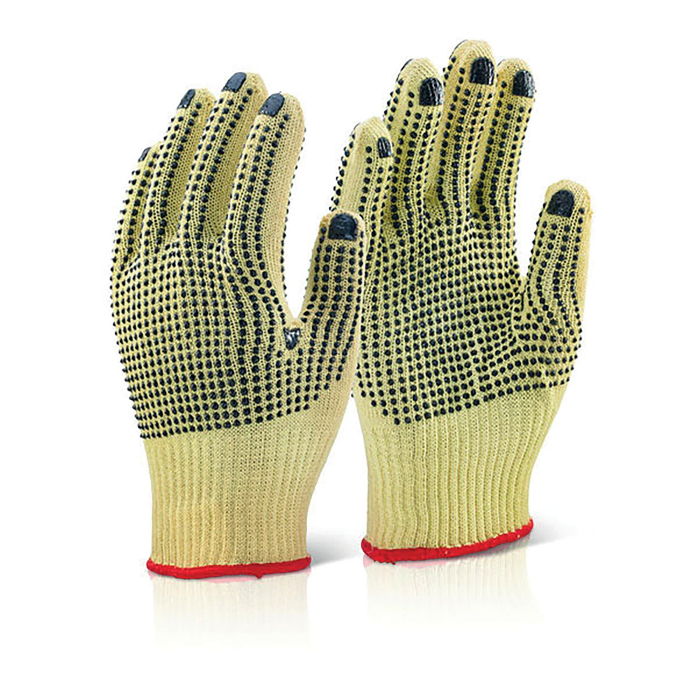 REINFORCED GLOVES 1PR M/W DOTTED 8