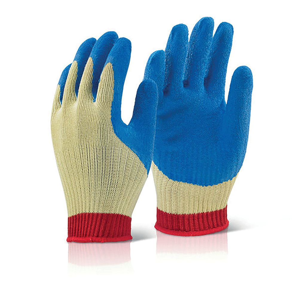 REINFORCED LATEX GLOVES BLUE S 1 PR