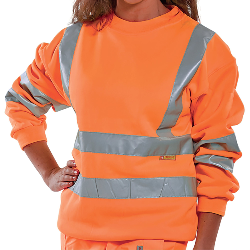 BEESWIFT HI VIS SWEATSHIRT ORG 3XL