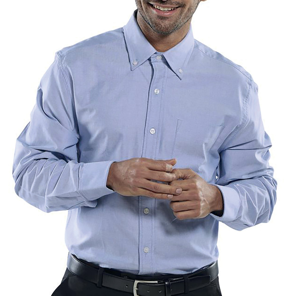 OXFORD LONG SLEEVE SHIRT BLUE 18.5
