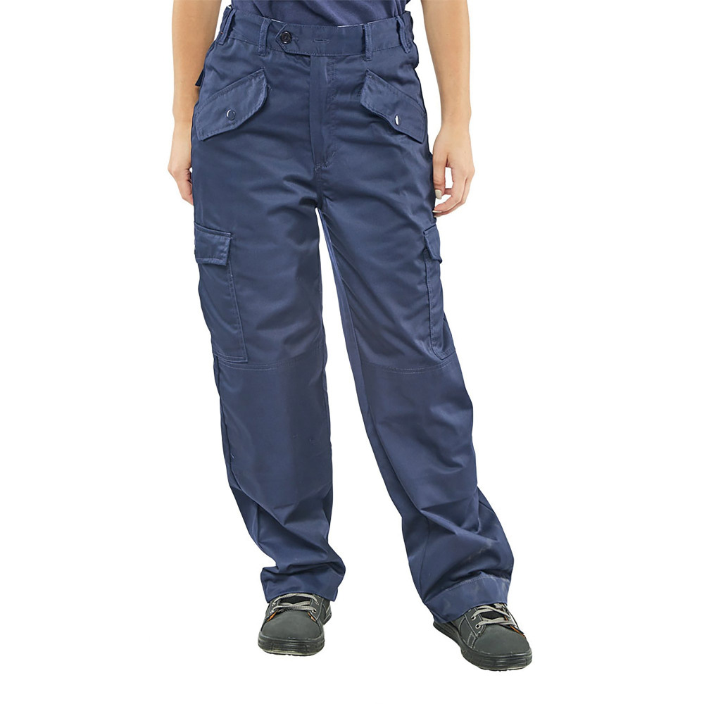 LADIES PCOT TROUSERS NAVY BLUE 44