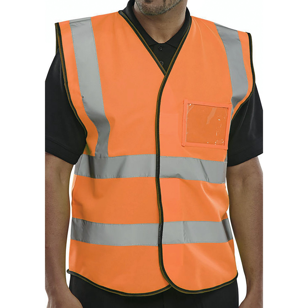 BEESWIFT HI VIS ID VEST ORANGE M