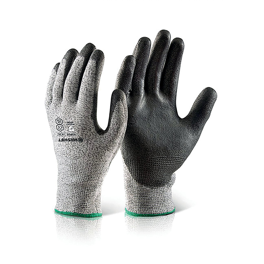 PU COATED CUT 5 GLOVES BLACK S