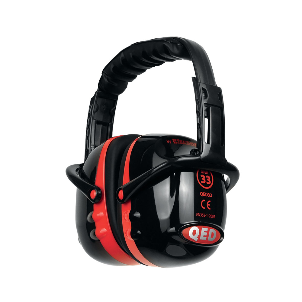 QED33 EAR DEFENDERS SNR 33 RED