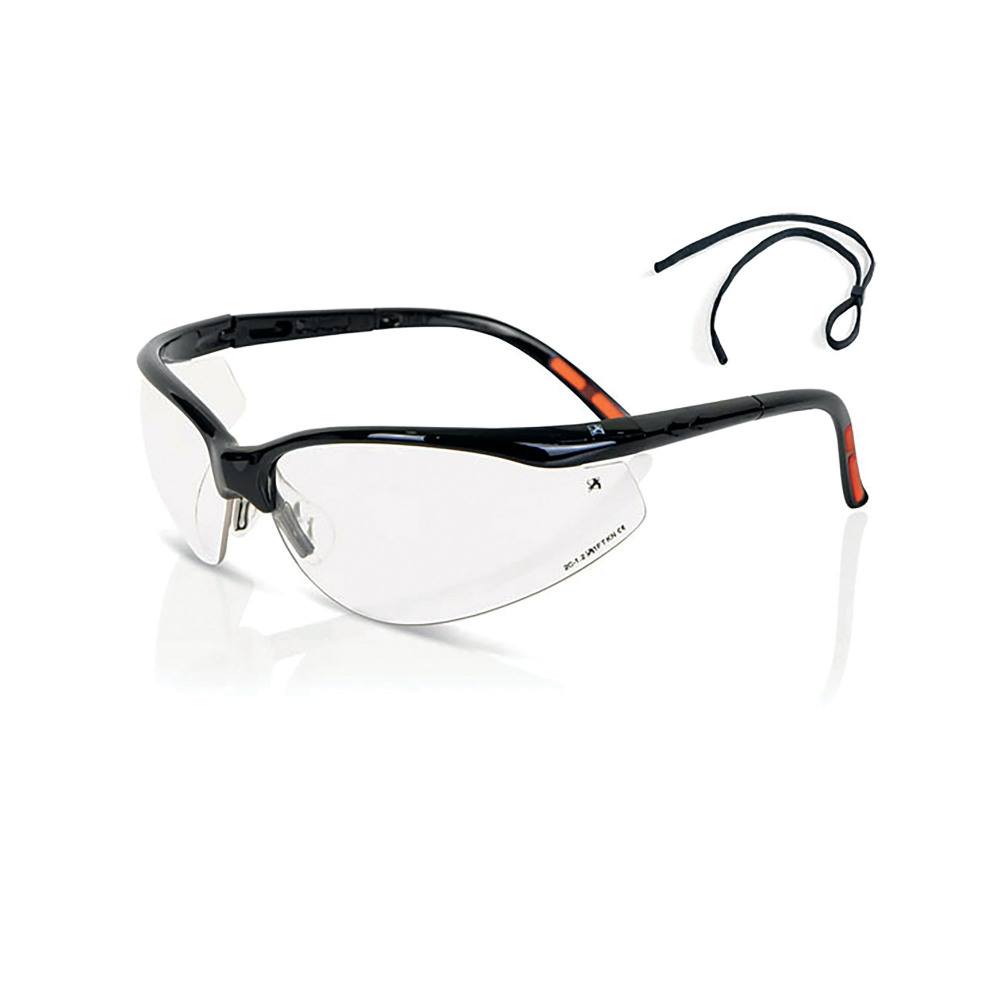 HIGH PERFORM LENS SAFETY SPECS CLR