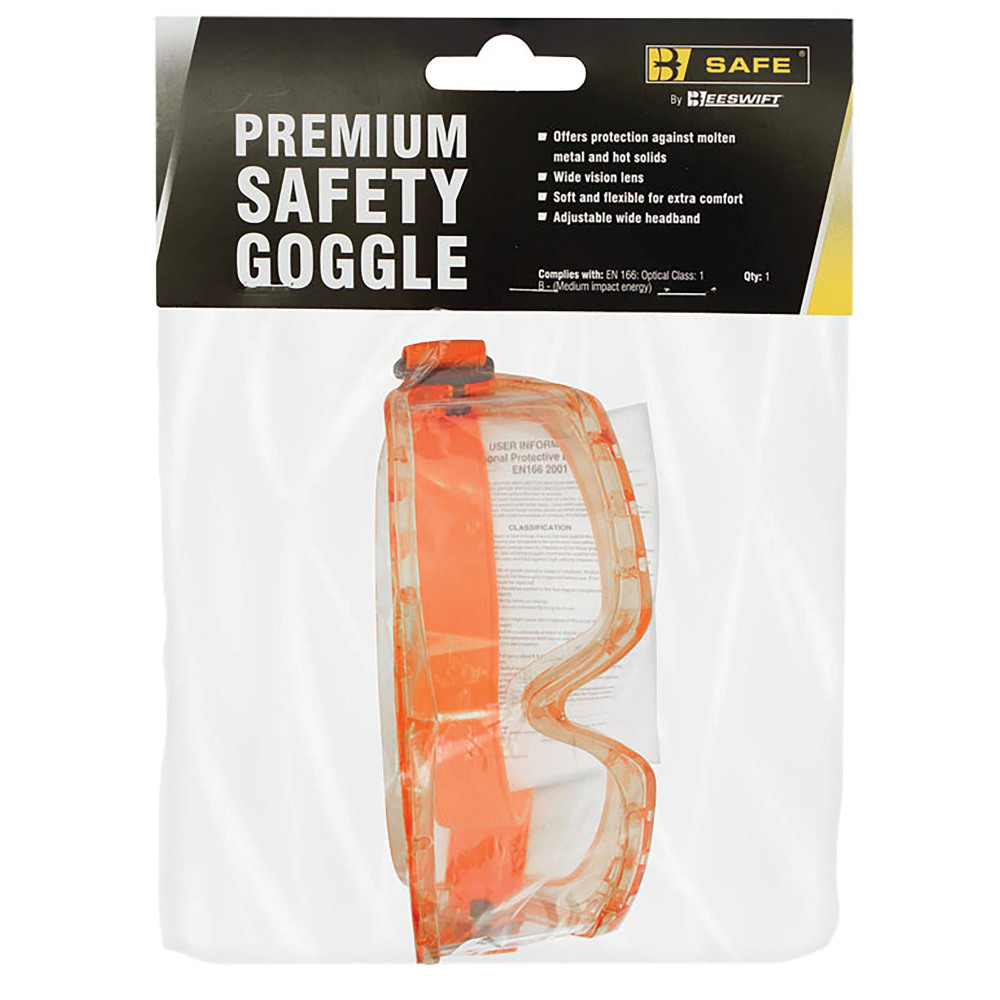 BEESWIFT PREMIUM SAF GOGGLES AMBER