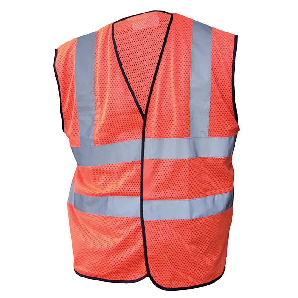 HI VISIBILITY MESH VEST ORANGE 4XL