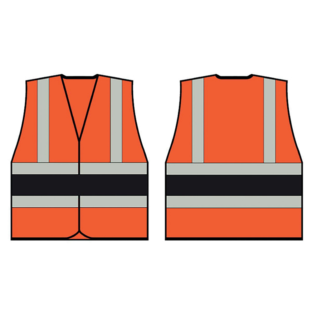 BEESWIFT HI VIS VEST ORG/BLACK S