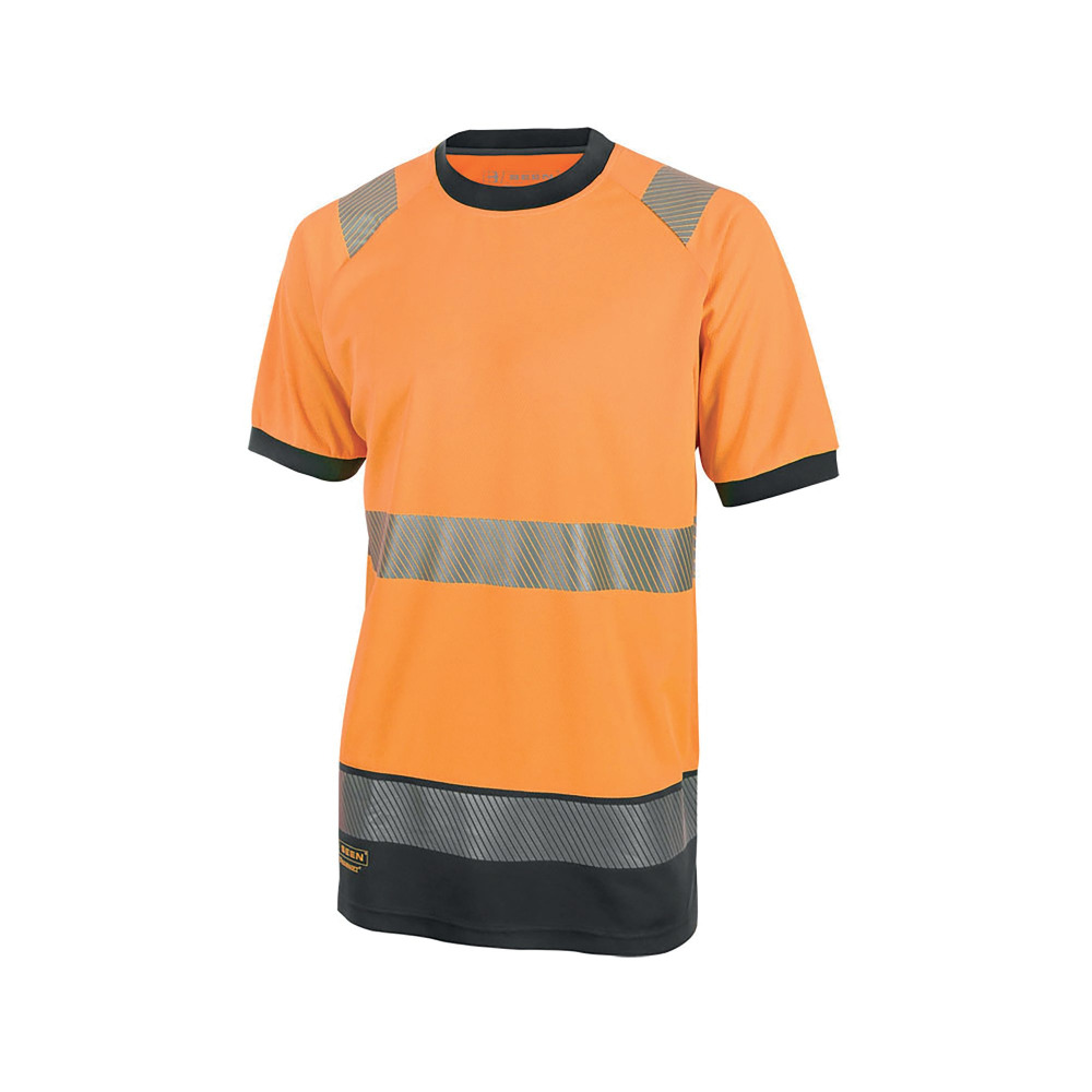 HI VIS S/SLEEVE T-SHIRT ORG/BLK L
