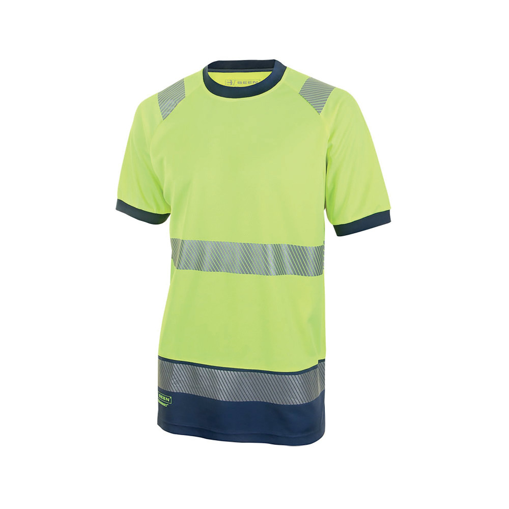 HI VIS SSLEEVE T-SHIRT SYLW/NBLU 2XL